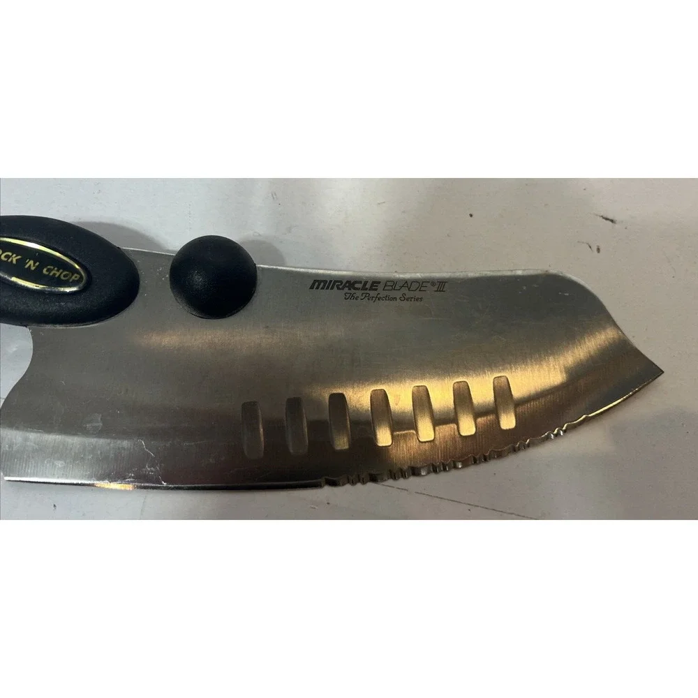 Miracle Blade III The‎ Perfection Series Rock N Chop Stainless Steel Knife
